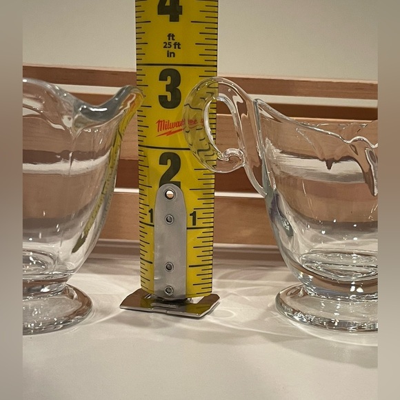 Vintage Heisey Clear Glass Petite Creamer and Open Sugar Set. - Picture 6 of 6